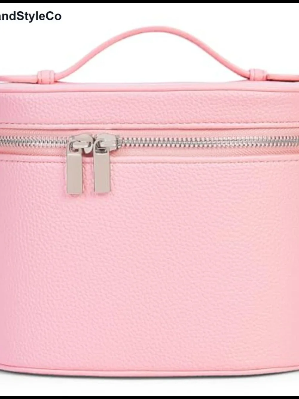 PU Leather Makeup Bag Vanity Case Travel Toiletry Organizer with Removable